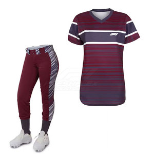 Uniforme de softball pour femmes adultes à faible MOQ, 100 % polyester, confortable, respirant, durable, taille personnalisée, service OEM - Product Image 6