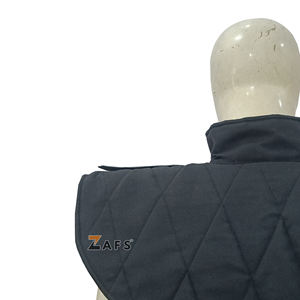 Protège-cou rembourré médiéval fait main en coton pour armure en mailles, costume d'histoire, reconstitution historique - Fournisseur - Product Image 3