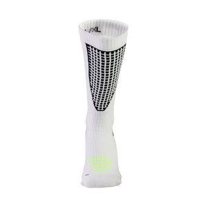 White Crew Athletic <b>Socks</b> With Black Geometric Pattern <b>Breathable</b> Polyester Spandex Basketball Sports <b>Socks</b> For Adults Summer - Product Image 3
