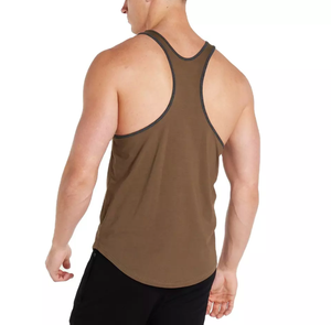 Débardeurs tricotés unis pour hommes, prix de gros, fitness, musculation, séchage rapide, respirants, en coton, vente en gros, été - Product Image 6