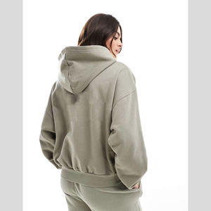 เสื้อฮู้ดและกางเกงผ้าฝ้าย100% ใส่ได้ทั้งชายและหญิงขนาดโอเวอร์ไซส์500ออกแบบได้ตามต้องการ - Product Image 3