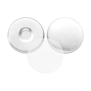 Fournitures pour la fabrication de badges : 50 ensembles de pièces pour badges aimantés de 25 mm avec dos magnétique, coques métalliques et Mylar transparent - Product Image 1