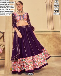 Lehenga Elan Royale morado - Product Image 1