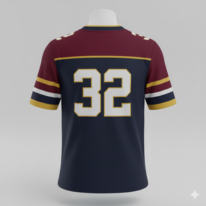 Jersey de Fútbol Americano Personalizado al Por Mayor, Ropa Deportiva de Alta Calidad, Manga Corta, Invierno, Unisex, Servicio OEM, Logotipo Frontal - Product Image 4