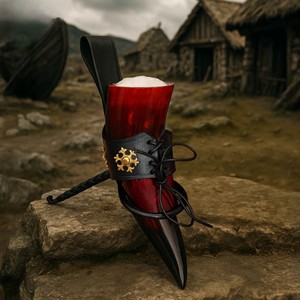 Vaso de Cuerno Hecho a Mano, Taza Natural para Beber, Vajilla Tradicional - Product Image 6