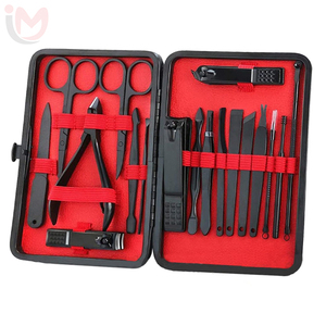 Kit professionnel de manucure et pédicure en acier inoxydable, 7 outils en 1, étui portable, style classique, pour adultes - Product Image 1
