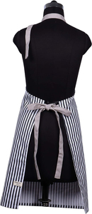 Nouvel tablier en jean rayé avec poche, à suspendre au cou, pour femmes et hommes, idéal pour la cuisine, l'hôtellerie, les cafés, les boulangeries, les serveurs et les chefs. - Product Image 3