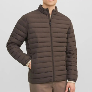 Custom High Quality Breathable Quick Dry Face Puffer <b>Jacket</b> with Zipper Closure Men's Winter <b>Jacket</b> Polyester/Nylon for Adults - Product Image 3