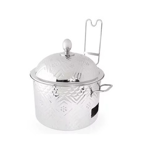 Plat à réchaud en métal à motif moyen-oriental pour buffet, améliore la présentation des aliments, garantit des performances fiables - Product Image 6