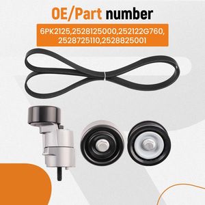 For Hyundai Kia Forte5 V Ribbed Belt Kit 6PK2125 Tensioner & Idler Pulley - Product Image 6