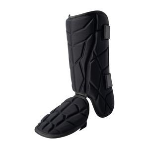 Espinilleras ROMAISA de Cuero PU Negro y PVC para Adultos, Protección Deportiva para Béisbol, Uso en Todas las Estaciones - Product Image 1
