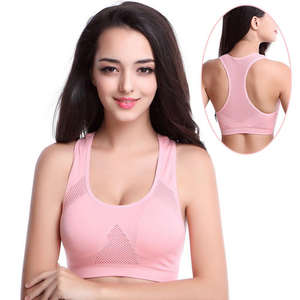 Sujetador deportivo inalámbrico ligero de secado rápido con espalda cruzada para yoga, running, fitness, gimnasio, ropa deportiva, a prueba de golpes frontal, sin costuras, para dormir - Product Image 1