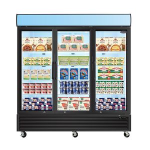 Congelatori e Frigoriferi Commerciali ORIKOOL con Porta in Vetro da 70 Cu.ft, Espositore con Pannello LED Superiore, Congelatore Verticale con Porta a Battente - Product Image 1