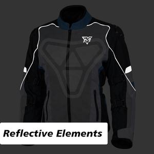 Chaqueta corta Textil transpirable para hombre, ropa deportiva ligera aprobada por la CE para montar en moto, protección impermeable de talla grande - Product Image 3