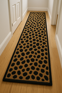 Modern Luxury Handmade Wool & soft Rug Black & brown Animal Print Washable <b>Carpet</b> for Home or Picnic Use - Product Image 4