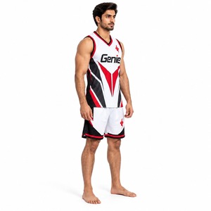 Ensemble de maillot et short de basketball respirant pour homme – Tenue de sport athlétique pour entraînement, match et performance en équipe - Product Image 3