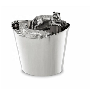 Nuevo Enfriador de Vino Vintage de Metal con 2 Asas, Utensilios de Barra de Metal de la India, Enfriador de Vino de Champán, Enfriador de Botellas de Vino de Latón - Product Image 2