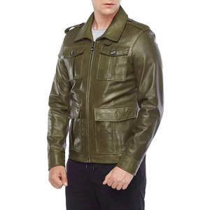 Stylish Men <b>Leather</b> <b>Jacket</b> With Modern Design And <b>Long</b> Lasting Fabric Quality 2025 <b>Leather</b> <b>Jacket</b> For Men Style With 100 Percent - Product Image 3