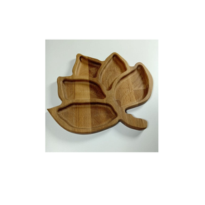 Bandeja de Servir de Madera Orgánica Hecha a Mano con Diseño de Múltiples Compartimentos, Organizador Ecológico para Aperitivos y Condimentos, Utensilios de Cocina Rústicos - Product Image 5