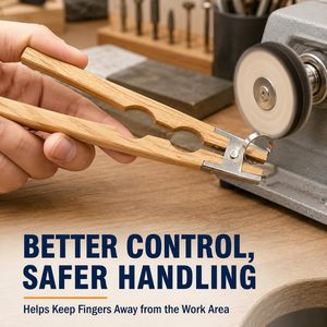 Soporte de Anillos de Madera Básico de 8 Pulgadas, Herramienta para Trabajar Joyería con Bloqueo de Acero Zetomed Pro - Product Image 4