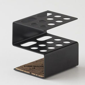 Porte-brosse de qualité supérieure en aluminium de forme ronde au design unique, finition dorée, accessoires de salle de bain pour hôtel - Product Image 6