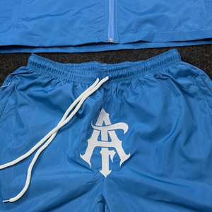 ชุดเซ็ตเสื้อแจ็คเก็ตและกางเกงขาสั้นกันลมสำหรับผู้ชาย ผลิตตามสั่ง ขายส่ง ทำจากไนลอน ระบายอากาศได้ดี เป็นมิตรกับสิ่งแวดล้อม แบบสองด้าน ใส่ได้ทั้งออกกำลังกายและเล่นกีฬา - Product Image 6