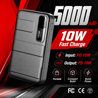 Batterie externe de voyage certifiée CE RoHS KC 5000 mAh, chargeur mobile de poche 10 W avec logo personnalisé pour les acheteurs en gros OEM
