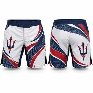 Pantalones Cortos Ligeros de MMA para Hombre con Paneles Laterales, Servicio de Producción de Fábrica, Impresión, Exportador de Jiu Jitsu, Entrenamiento de Agilidad, Pedidos al por Mayor - Product Image 4