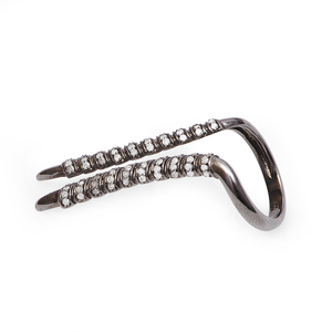 REYES – bague ouverte à double dent en diamant véritable, en argent Sterling 925 massif, style victorien, bijoux fins pour femmes - Product Image 2