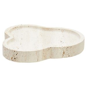 Bandeja de Mármol Travertino con Forma de Luna Única, Bandeja Decorativa de Piedra de Lujo, Organizador para Mesa de Centro, Decoración Moderna para el Hogar, Tendencia Nueva - Product Image 3