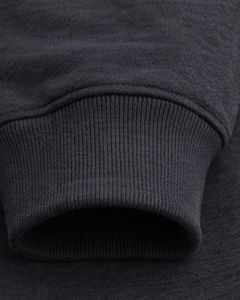 Sudadera con Capucha Negra para Hombre, con Cierre de Botones, Bolsillo Doble en el Pecho, Estilo Casual Urbano, Fabricante OEM Personalizado - Product Image 5