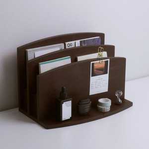 New Wooden Three Layer <b>Storage</b> <b>Rack</b> Minimalist Standing Type For Office Desk Organization Multifunctional Holder With Shelve - Product Image 2