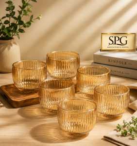 Small Cute Footed Tulip Glass Dessert Bowls Flower Shape Clear Transparent <b>Ice</b> <b>Cream</b> <b>Cup</b> Set Luxury Design Eco-Friendly 300mm - Product Image 5