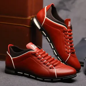 Chaussures décontractées pour hommes, nouveau style britannique, toutes saisons, chaussures de banquet pour gentleman, chaussures de sport confortables, résistantes à l'usure, chaussures plates - Product Image 1