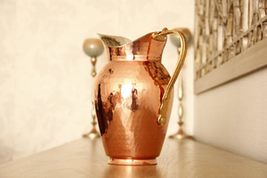 Superior Quality Eco-Friendly Copper <b>Water</b> <b>Kettles</b> Includes 1 <b>Water</b> Pitcher 1.5L Modern Elegant Hammered Design Party Customized - Product Image 3
