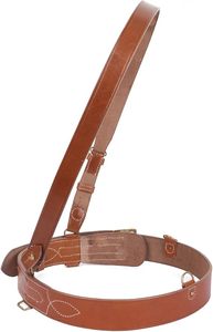 High Quality Genuine Leather Cross Body Belt with Metal D <b>Rings</b> - Product Image 6