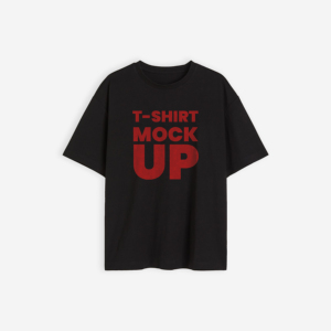 T-shirt Homme Oversize Tendance 2026 en Coton Lourd 300g avec Logo Personnalisé et Épaules Tombantes - Product Image 2