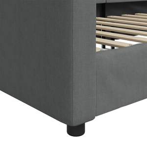 เตียงโซฟาผ้าโพลีเอสเตอร์สีเทาเข้ม โครงไม้เนื้อแข็งและแผ่นไม้อัด - Product Image 6