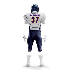 Hot Selling Custom Printed Breathable Front Logo Short Sleeve American Football Uniform-High Quality 100% Polyester <b>Cheap</b> Price - Product Image 3