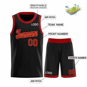 Uniformes de basket-ball personnalisés de haute qualité, 100% polyester, style sublimation, respirants, ensembles de maillots et shorts - Product Image 3