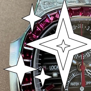 Luxury Mechanical Watch With Pink Bauggute Stainless Steel Band Analog Dial Sapphire Crystal <b>Chronograph</b> - Product Image 2