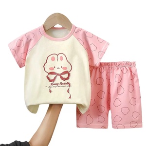 Camisón clásico de dibujos animados para niños, camisón para niñas, conjunto bonito para niños, pijamas de manga corta para bebés y niños pequeños, - Product Image 1