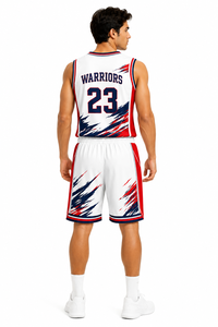 Professional Basketball Uniform Set Custom Design Sublimation Printing Jersey Shorts for Training and <b>Match</b> Wear - Product Image 4