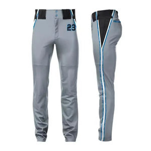 Pantalon de baseball personnalisé pour équipe, OEM, manches courtes, imprimé, séchage rapide, taille élastique, respirant, polyester extensible - Product Image 1