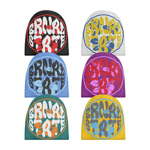 Gorro de Punto con Diseño de Camuflaje Fuzzy Y2K, Tendencia 2026 |   100% Acrílico Jacquard con Estampado Completo |   Logotipo Bordado Personalizado OEM - Product Image 4