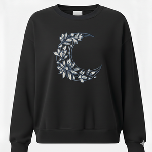 Women Winter Knitted Oversized Sweatshirt Contemporary <b>Box</b> Shape Warm Plush Lining Long Sleeve Crewneck Front Logo - Product Image 1