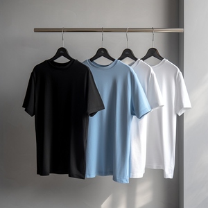 <b>Clothes</b> Manufacturer Supply Unisex 220 Gsm 100% Cotton T Shirts Regular Fit Men T-Shirt - Product Image 2