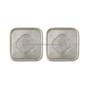 Posavasos artístico de metal con diseño de Paisley grabado adecuado para la decoración de la cocina de comedor de boda tradicional india - Product Image 2