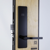 Cerradura de Puerta con Tarjeta RFID de Aleación de Aluminio para Hotel, Software de Gestión Gratuito, Cerradura de Hotel con Llave Mecánica de Emergencia