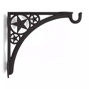 Star Cast Iron Wall <b>Shelf</b> for Kitchen Living Room with <b>Black</b> Coated Finish Hanging Plant <b>Bracket</b> Storage Mount Kitchen <b>Shelves</b> - Product Image 1